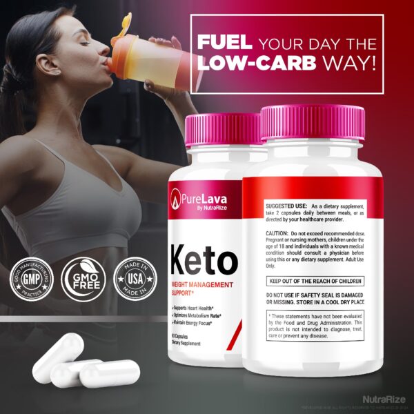 Cápsulas Pure Lava probadas para efectos Keto y energía saludable