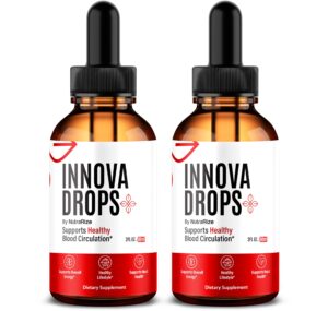 Paquete de 2 NutraRize Innova Drops apoyo sangre fórmula líquida natural