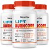 Frasco frontal Lift BurnCore con etiqueta