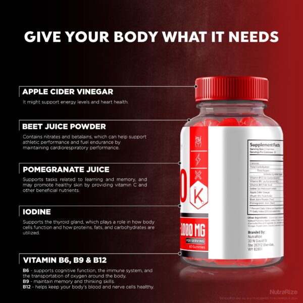 Frasco respaldo de apoyo para pérdida de peso gomitas Trim Tummy