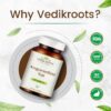 Tabletas Vedikroots detox y salud hepática en primer plano