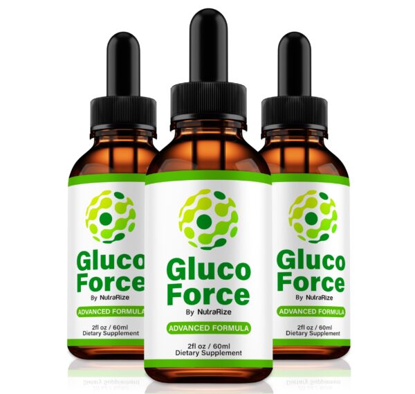 Botellas de NutraRize Gluco Force gotas