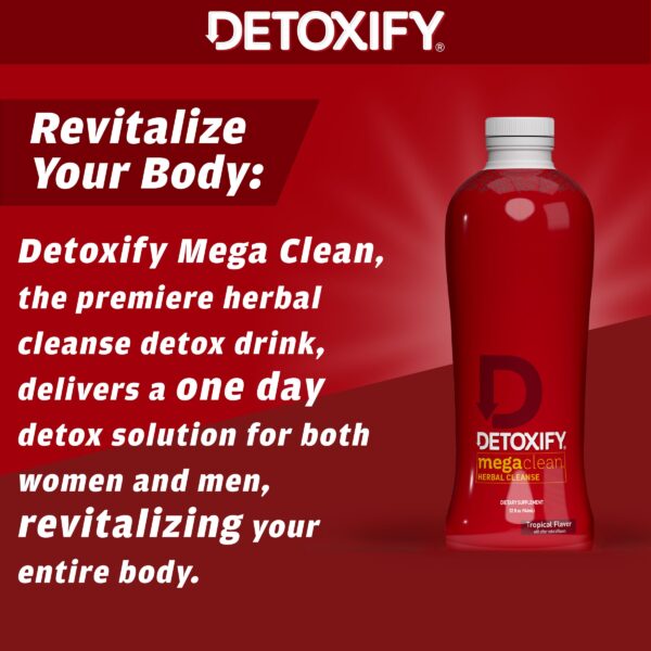 Detalle ingredientes bebida detox Detoxify Mega Clean herbal