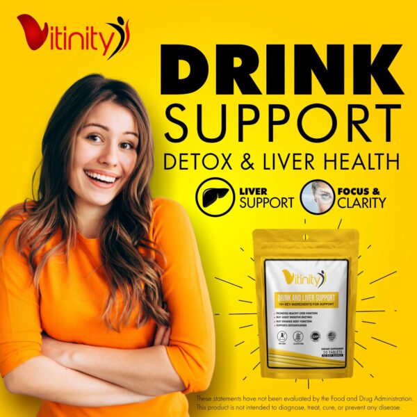 Etiqueta frontal suplemento Vitinity Anti-Bebida