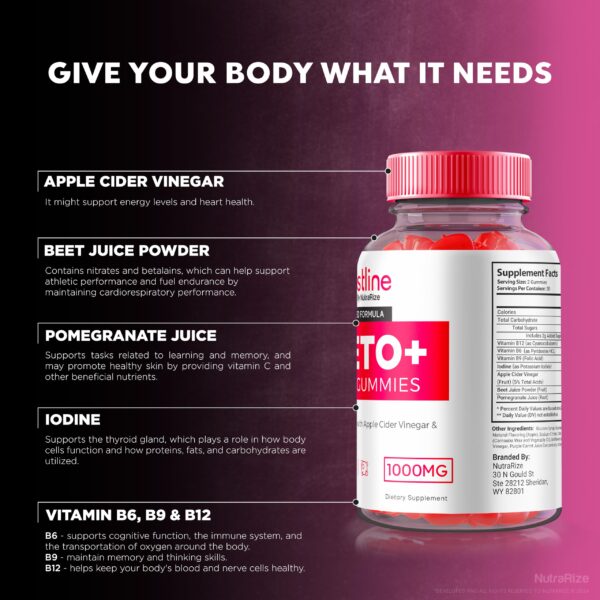 Gomitas boostline keto para apoyo cetogénico y energía