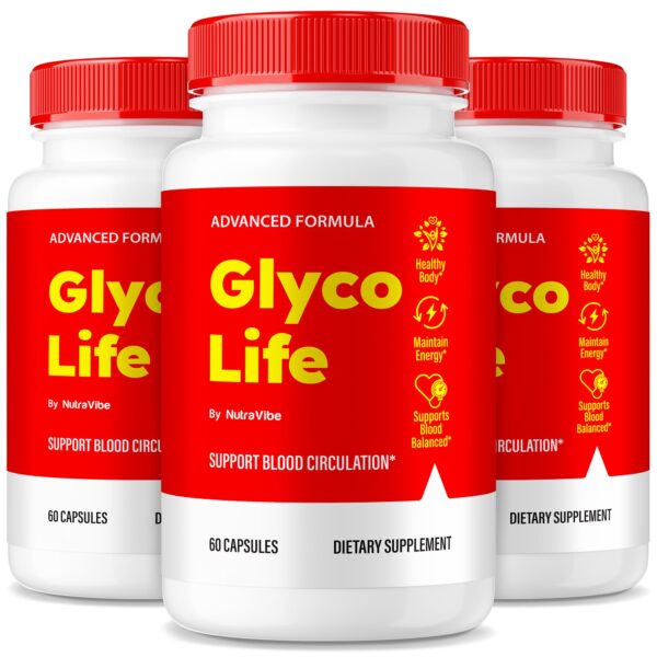 Paquete de 3 frascos Glyco Life Blood Optimizer NutraVibe