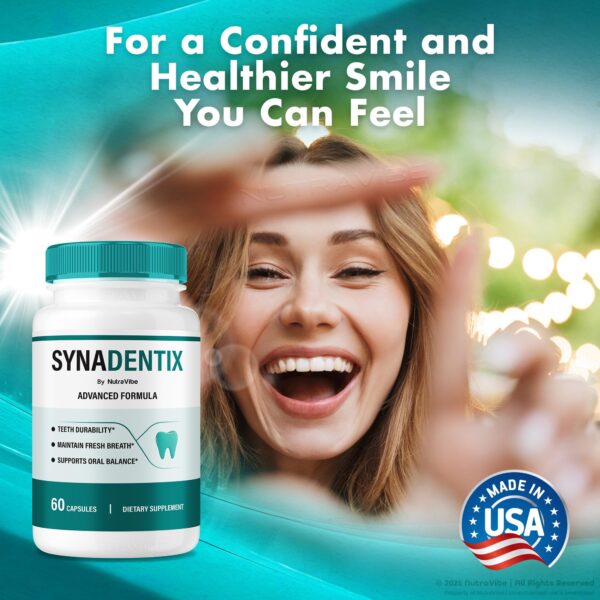 Detalle de empaque de SynaDentix