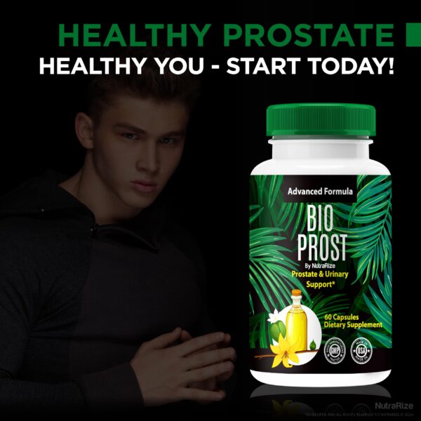 Suplemento NutraRize BioProst para función prostática saludable