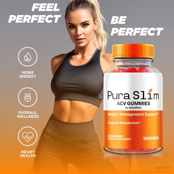 Gomitas naturales Pura Slim Keto con vinagre de manzana