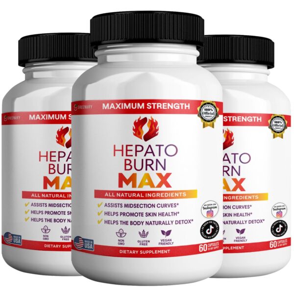 Frasco GREENVIFY Hepato Burn Max frente