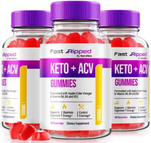 Paquete Tres NutraRize Fast Ripped Keto ACV Gomitas