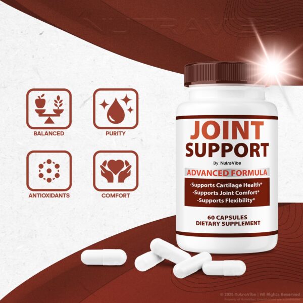 Suplemento diario para articulaciones NutraVibe fácil de tragar