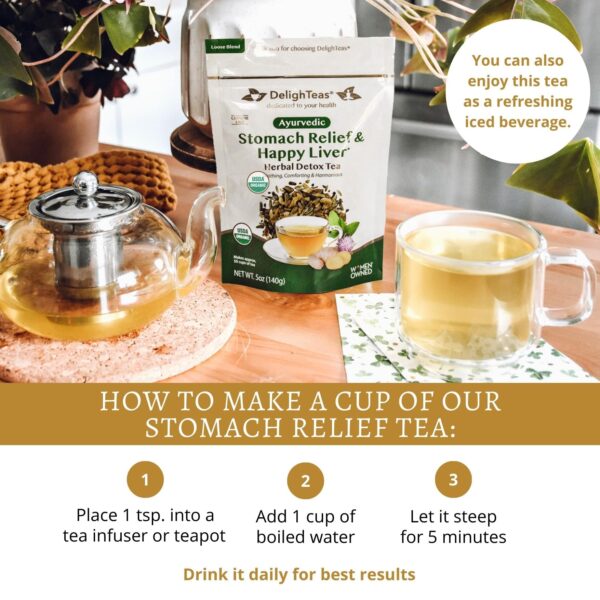 Té ayurvédico orgánico DelighTeas para desintoxicación natural