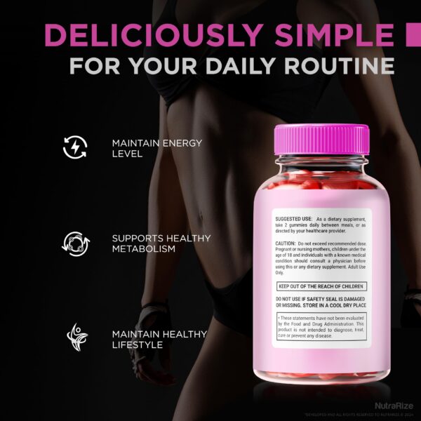 Detalle frasco Gomitas Fast Track Keto ACV fórmula premium