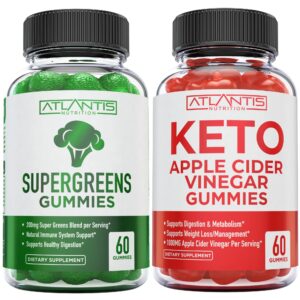 Frasco gomitas supergreens suplemento diario salud