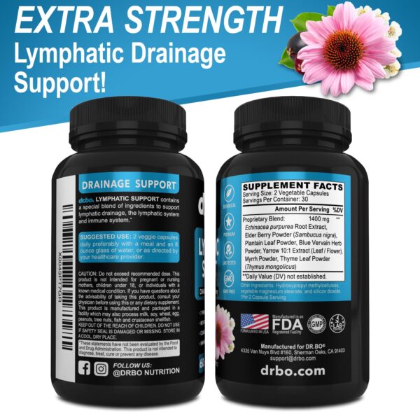 Suplemento herbal para el sistema linfático y bienestar