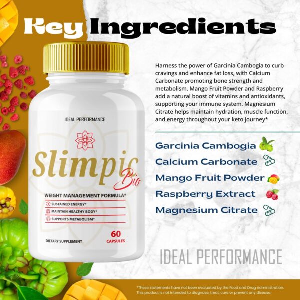 Parte inferior frasco Slimpic Bio suplemento natural detox