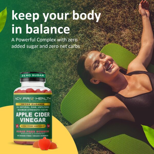 Frasco gomitas ACV sin azúcar vinagre sidra de manzana