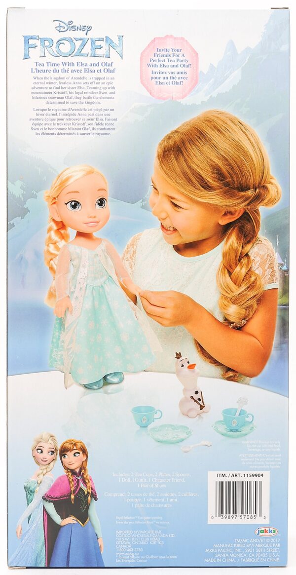 Disney Frozen Tea Time Elsa Olaf trasera