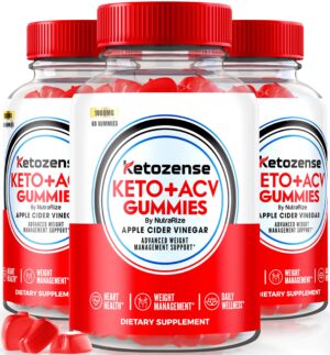 Gomitas Ketozense Keto ACV paquete de 3 frascos