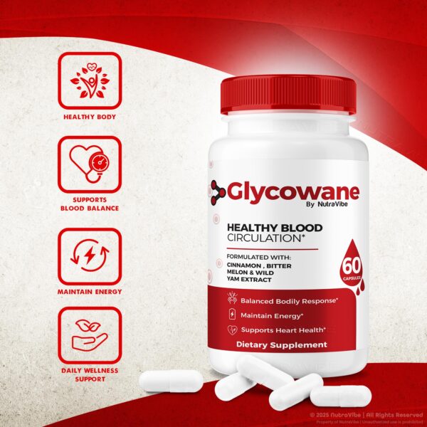 Etiqueta con información nutricional Glycowane NutraVibe