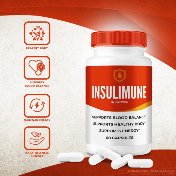 Envase con etiqueta de Insulimune