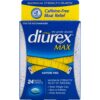 Paquete Diurex Max para alivio temporal sin cafeína ni aspirina
