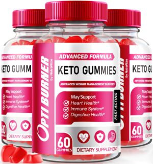 Paquete de Gomas Opti Burner Keto NutraRize, 180 unidades
