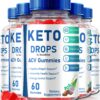 Keto Drops + gominolas ACV para pérdida de peso paquete 300 unidades