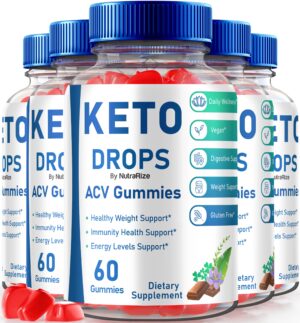Keto Drops + gominolas ACV para pérdida de peso paquete 300 unidades