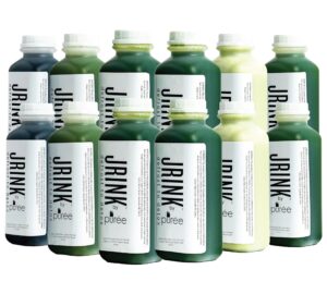 JRINK Purée limpieza jugos orgánicos prensados en frío 12 botellas
