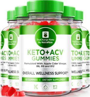 Paquete de gomitas TruCharge Keto ACV para dieta keto y salud