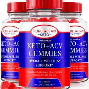 gomitas pure clean keto vinagre sidra paquete 3