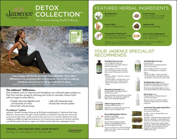 Paquete completo baño desintoxicante JADIENCE limpieza total