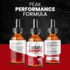 Empaque de Tadala Drops para apoyo masculino