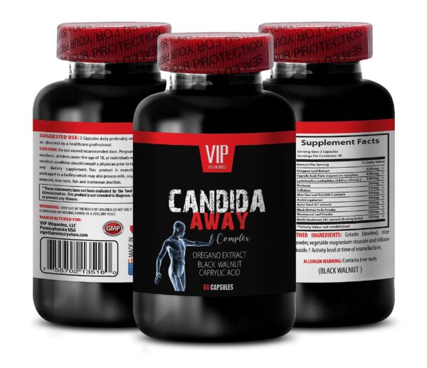 Candida Away cápsulas detox limpieza candida apoyo flora intestinal