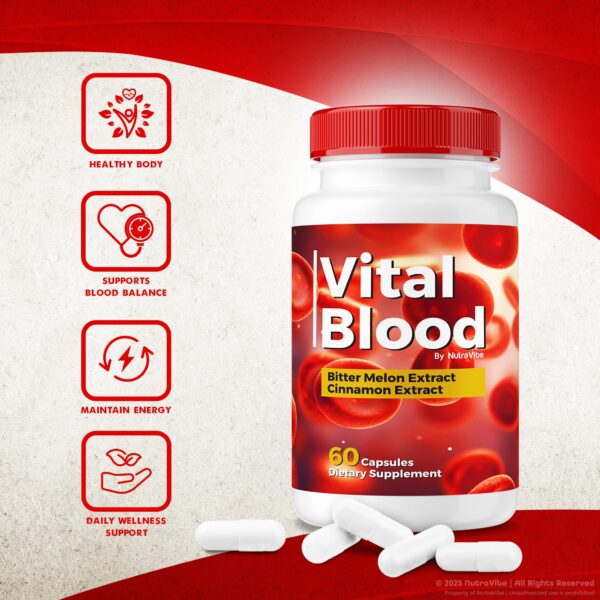Comprimidos naturales Vital Blood para circulación saludable