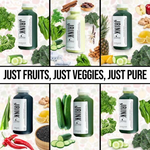 Jugo pepino orgánico JRINK purée para limpieza detox natural