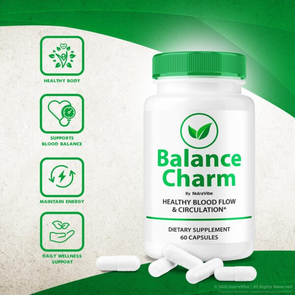 Estilo de vida apoyado por Balance Charm suplementos naturales