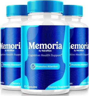 Cápsulas Memoria suplemento natural para salud cognitiva NutraRize