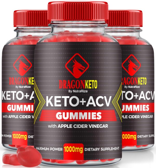Paquete gomitas Dragon Keto ACV fórmula avanzada
