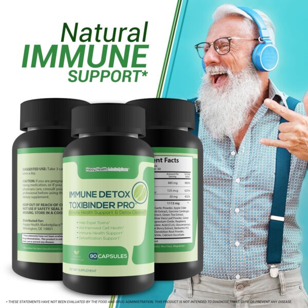 Imagen complementaria Immune Detox Toxibinder Pro vitaminas y antioxidantes