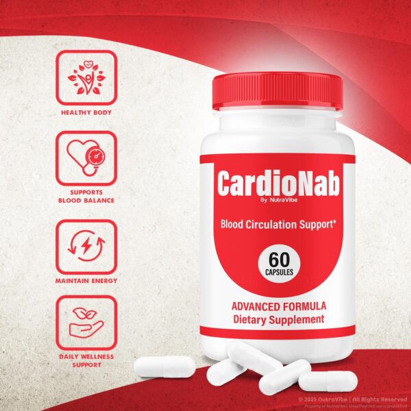 Cierre de tapa y diseño del frasco CardioNab