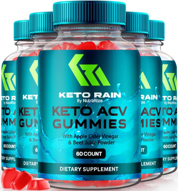 Paquete de gomitas KetoRain ACV NutraRize para pérdida de peso