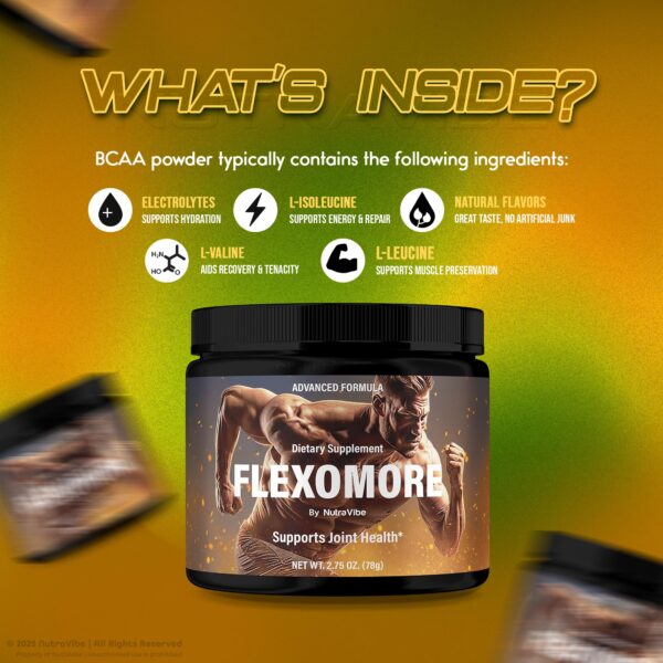 Etiqueta de ingredientes Flexomore Powder