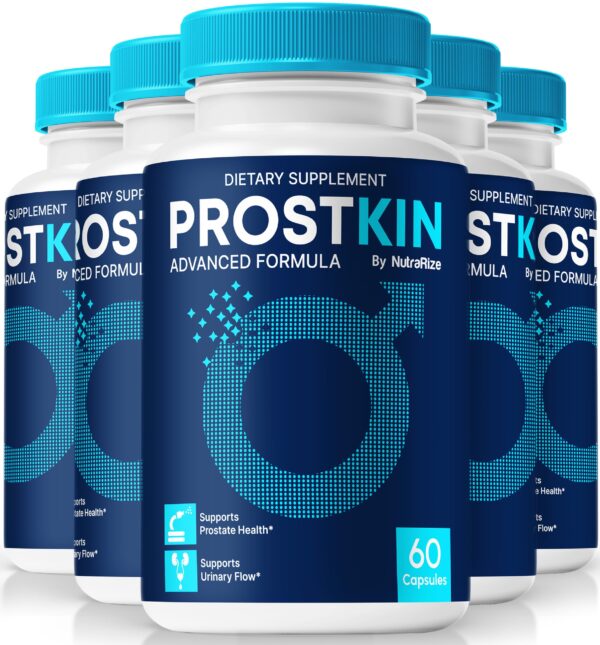 Envases cápsulas Prostkin NutraRize salud prostática 5 pack