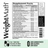 Caja y frasco WeightMath Metabolism Booster y limpieza de colon