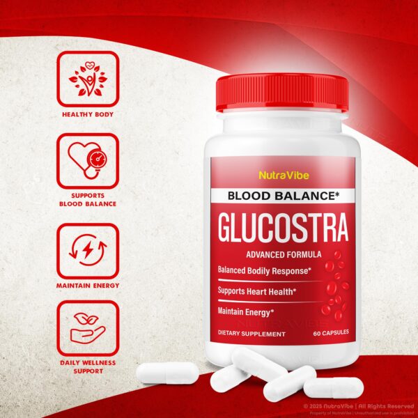 Suplemento equilibrado Glucostra NutraVibe para uso diario