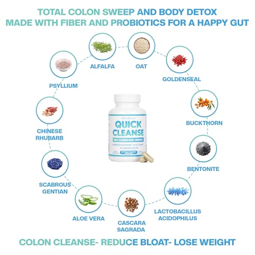 Cápsulas SkinnyBoost Quick Cleanse con ingredientes naturales