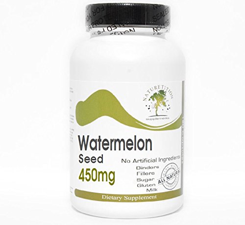 Frasco de cápsulas de semilla de sandía Naturetition 450mg